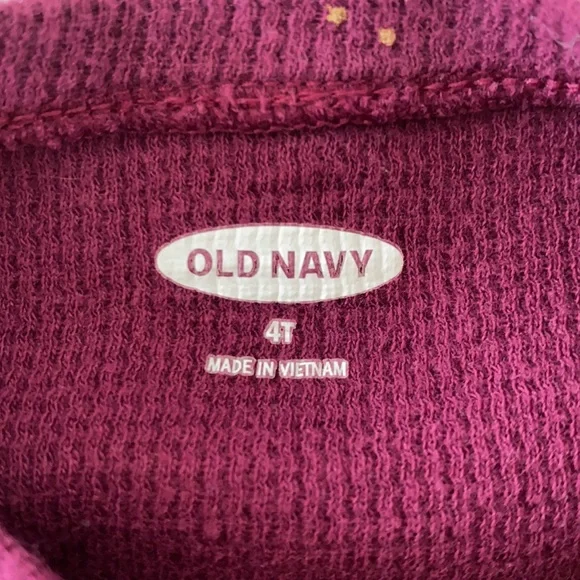 Old Navy Purple Gold Unicorn Thermal Top - Picture 5 of 5